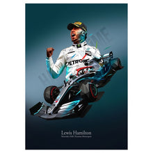 Load image into Gallery viewer, Hamilton F1 Poster
